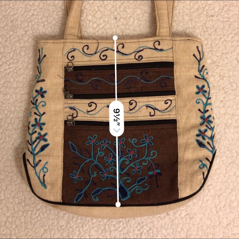 Embroidered Boho Shoulder Bag - Picture 6 of 8